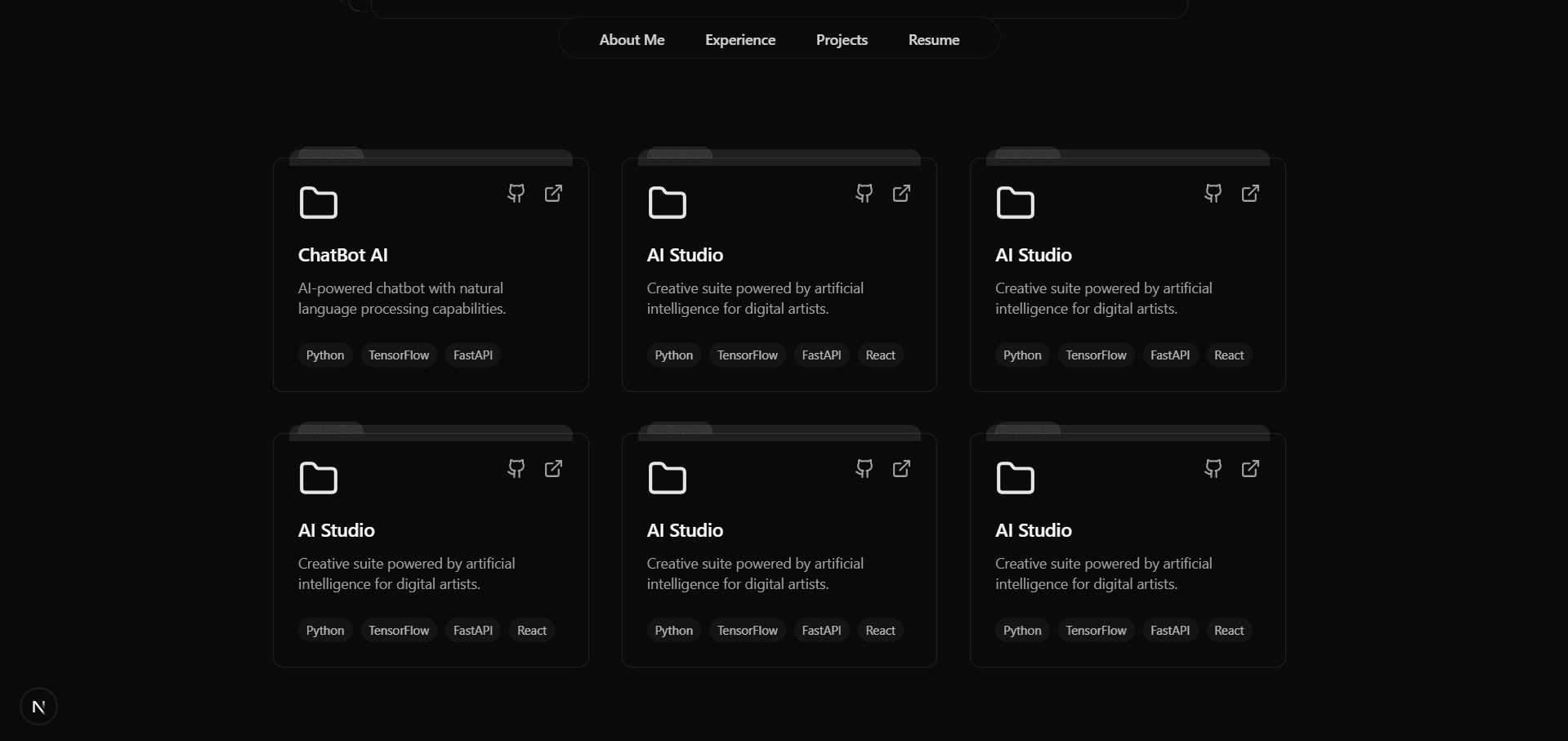 More Projects Section